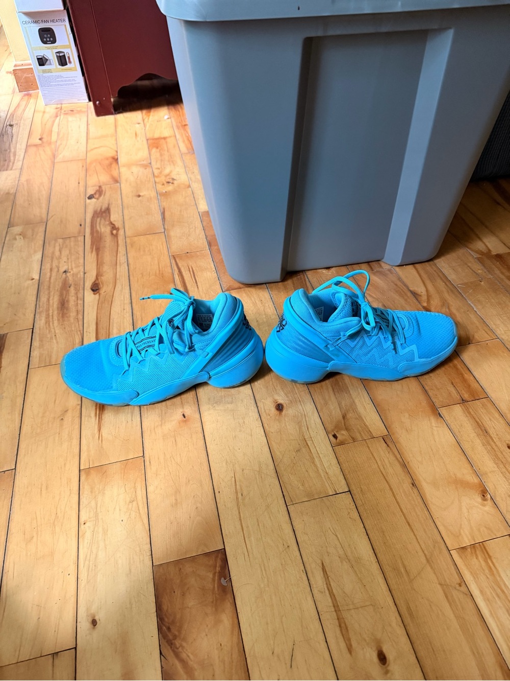 adidas crayola Light Teal Blue Athletic Sneakers - Picture 3 of 6